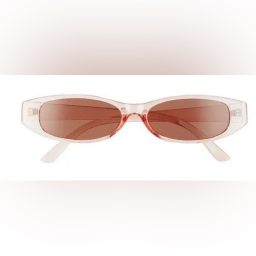 BP. Nordstrom Slim Plastic Sunglasses in Pink - 54mm